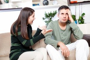 Couple fighting