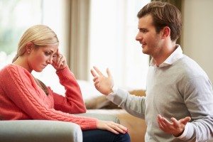 Young Couple Having Argument At Home