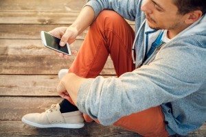 using smart phone
