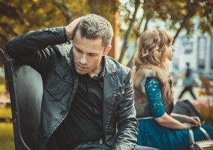 Sad young couple