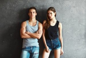 fashion beautiful young couple