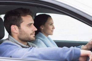 Young couple going for a drive