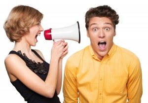 Listening, Megaphone, Shouting.