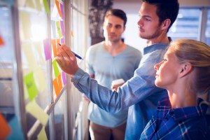 Young creative business people