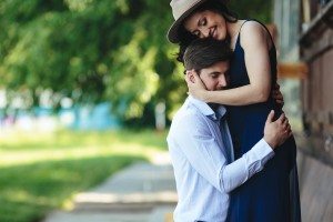 man and woman embracing each other